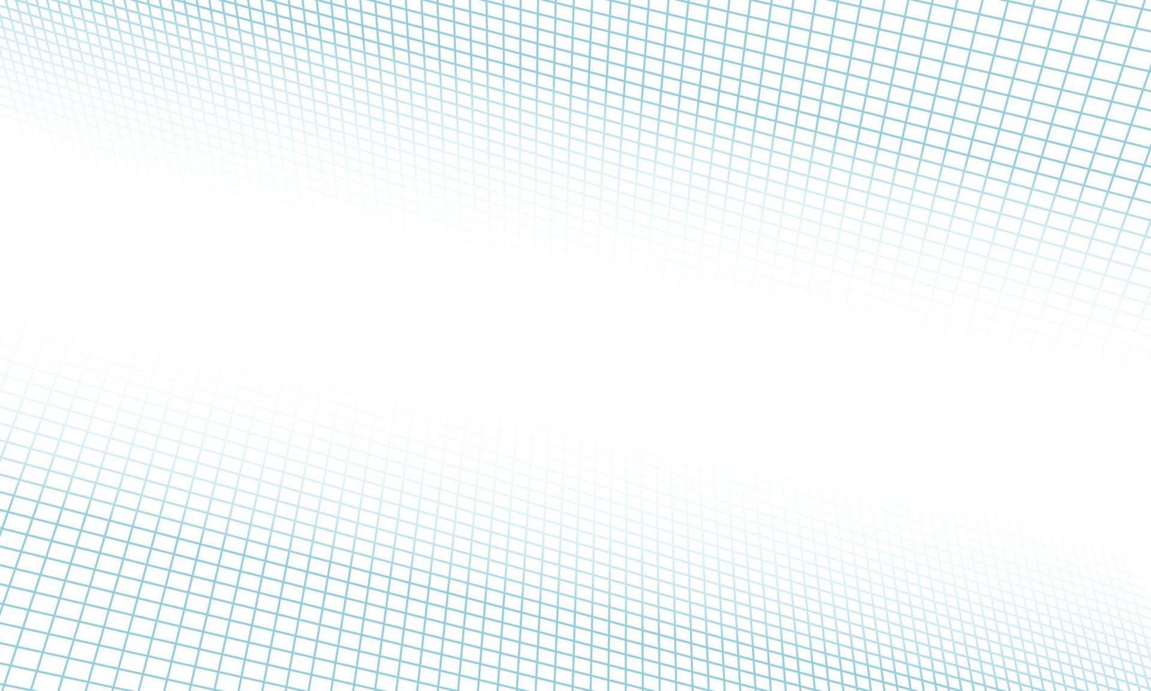 abstrakte blaue Rasterlinien Perspektive auf weißem Hintergrund. vektor