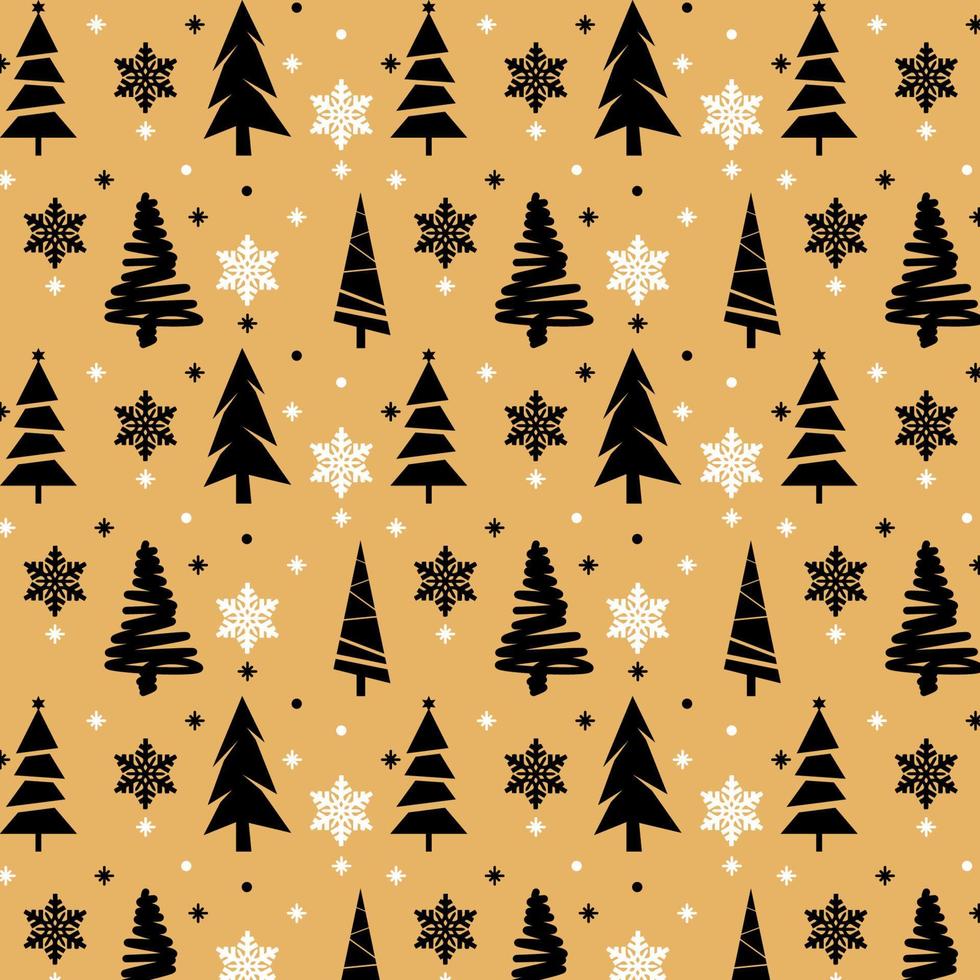 hand gezeichneter weihnachtsmuster-designhintergrund. Vektor. vektor