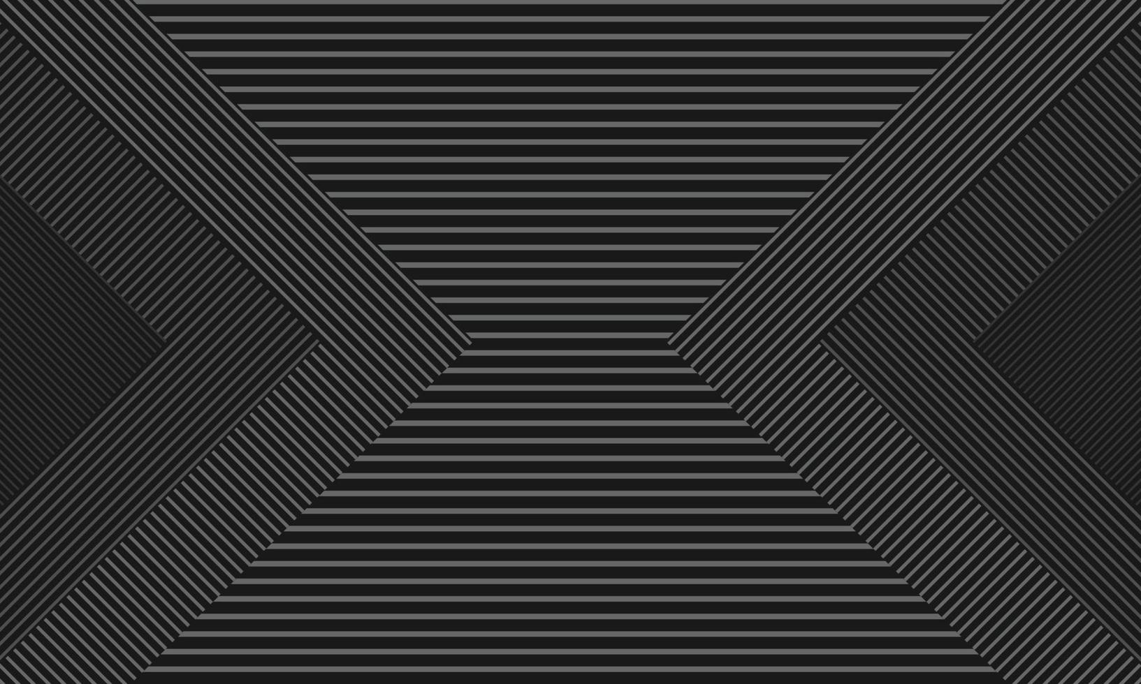 abstrakt svart och grå fyrkant med linjer mönster. vektor