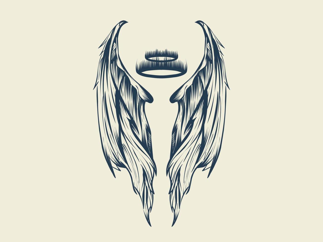 djävulens vingar vektor gratis illustration design