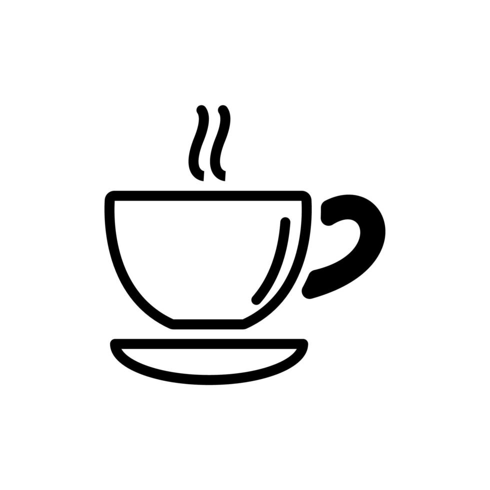 kaffekopp ikoner symbol vektorelement för infographic webben vektor