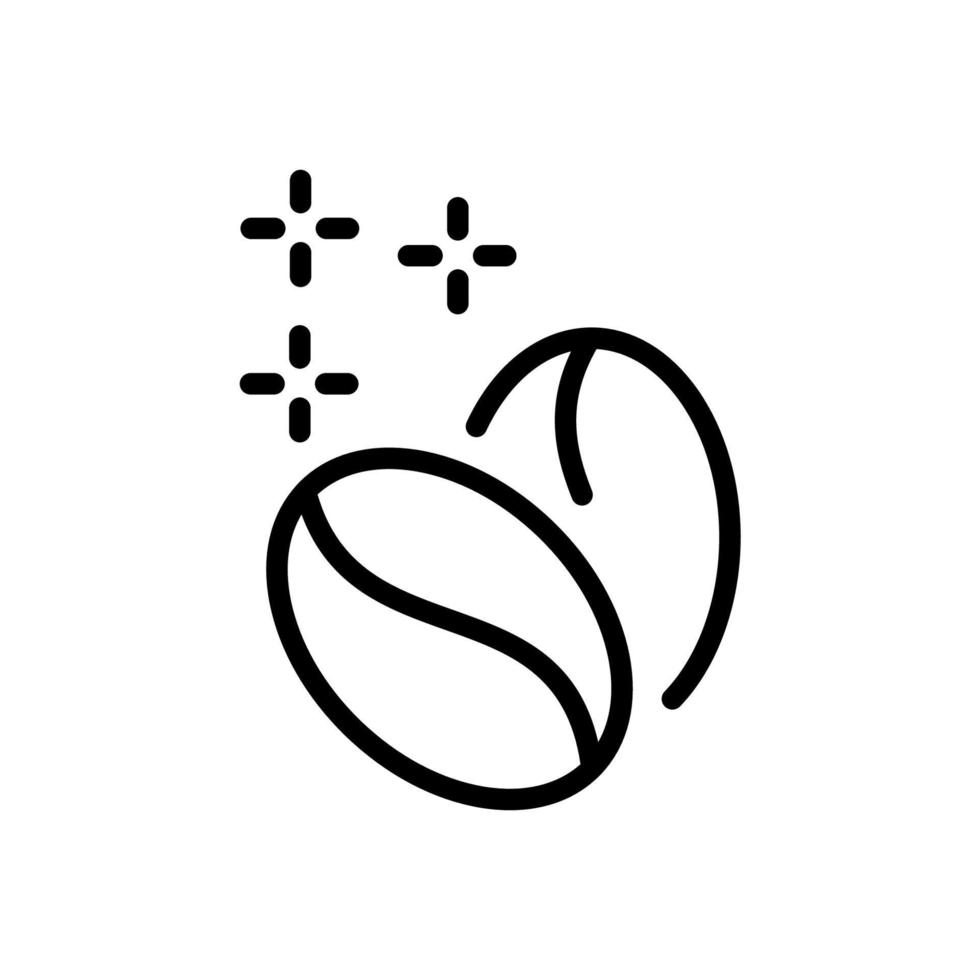 kaffeböna ikoner symbol vektorelement för infographic webben vektor