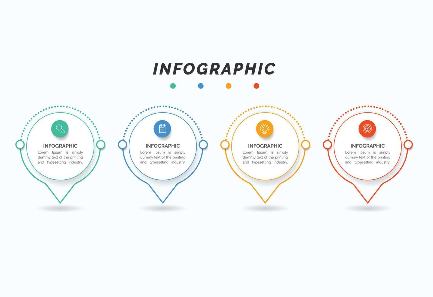 vektor infographic etikettmall med ikoner. alternativ eller steg. infografik för affärsidé. kan användas för infografik, flödesscheman, presentationer, webbplatser, banners, tryckt material.