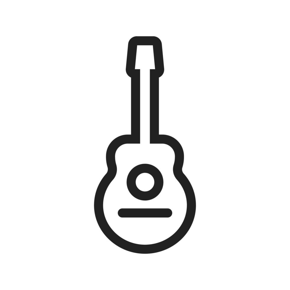 Symbol für die Gitarrenlinie vektor