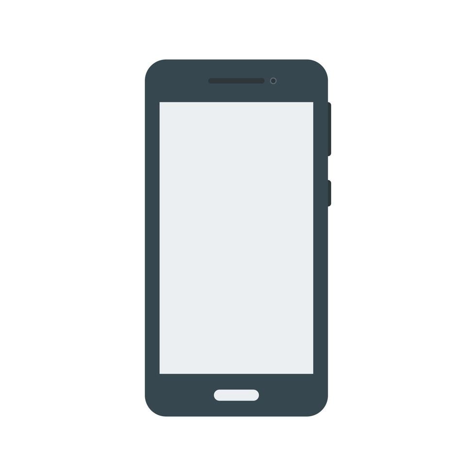 mobiltelefon platt flerfärgad ikon vektor