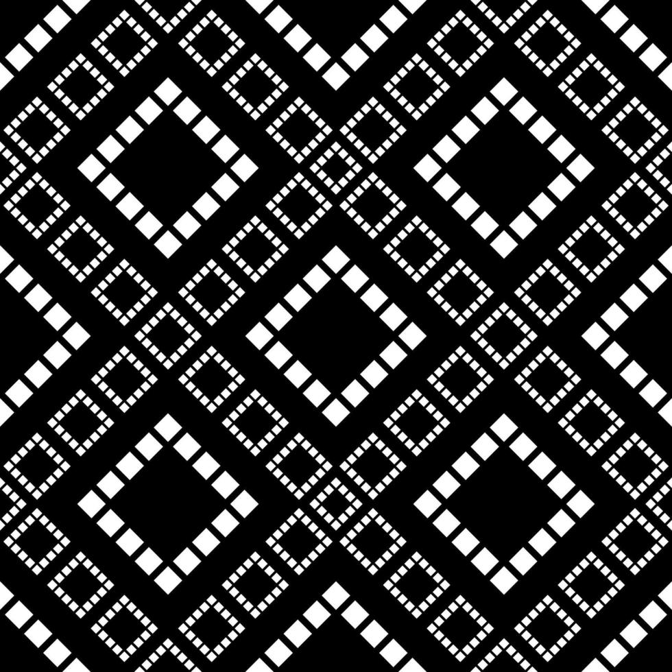 svart vit asiatisk zig zag geometriskt mönster vektor