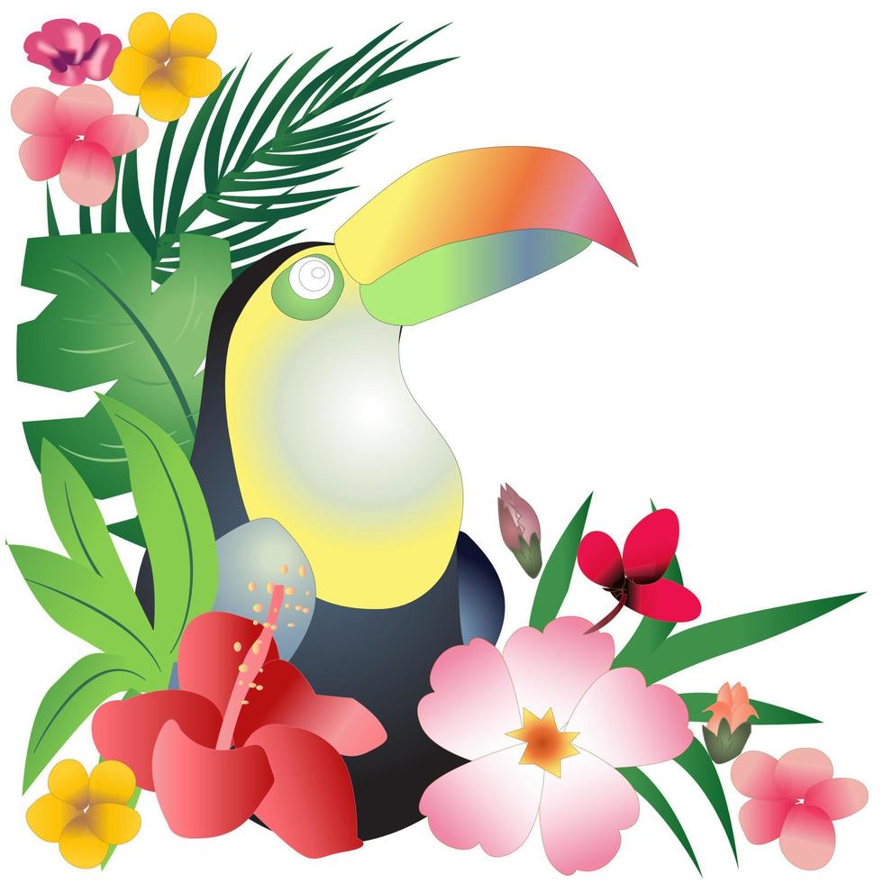 tropische dekorative illustration vektor
