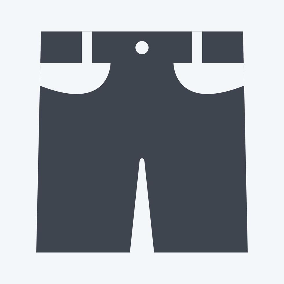 Icon-Shorts. geeignet für Männer Accessoires Symbol vektor