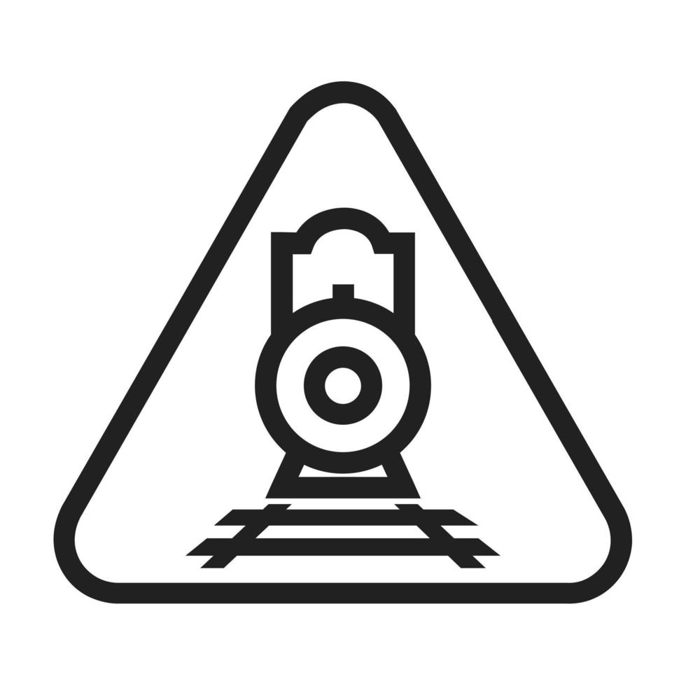 Symbol für die Eisenbahnzeichenlinie vektor