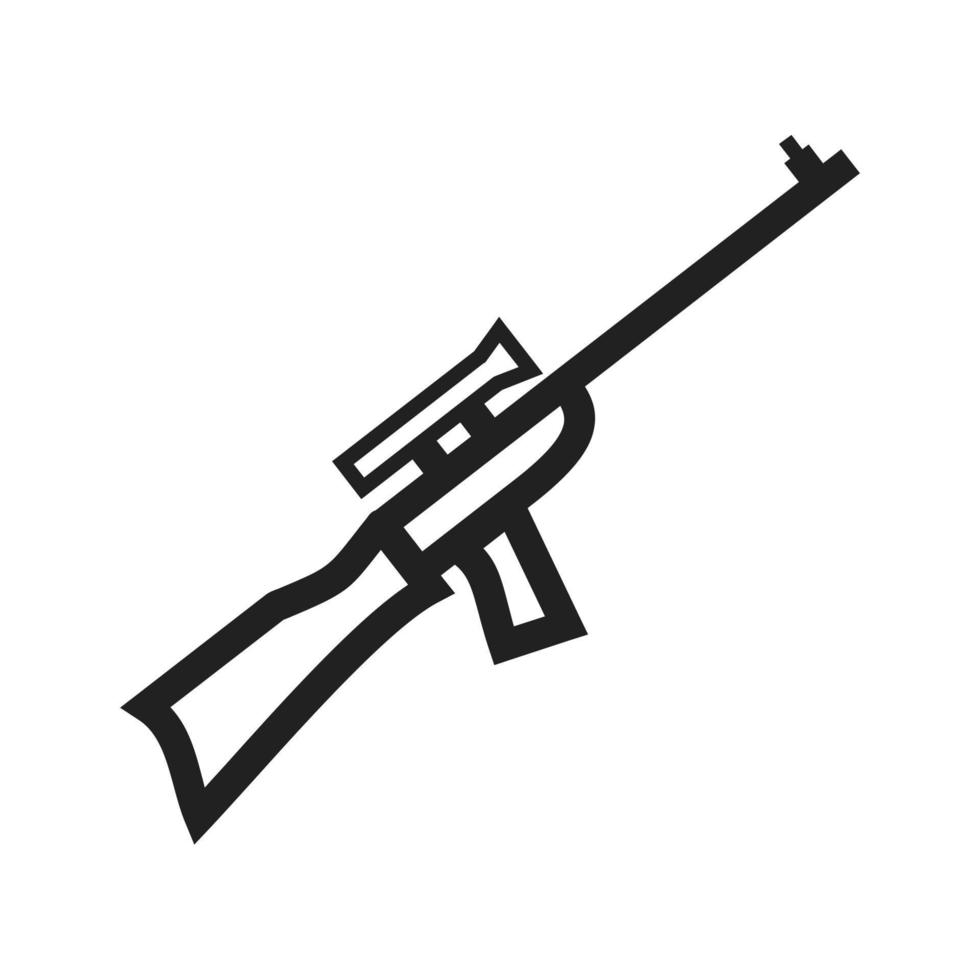 Symbol für Scharfschützenlinie vektor