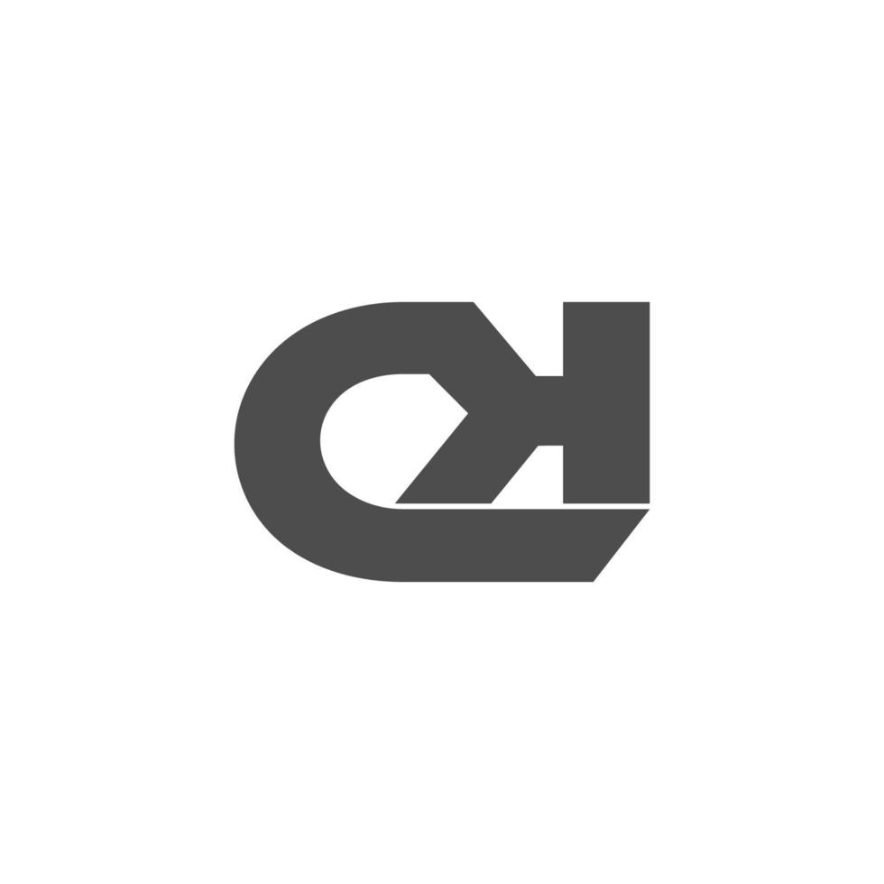 bokstaven ck symbol länkade geometrisk design logotyp vektor