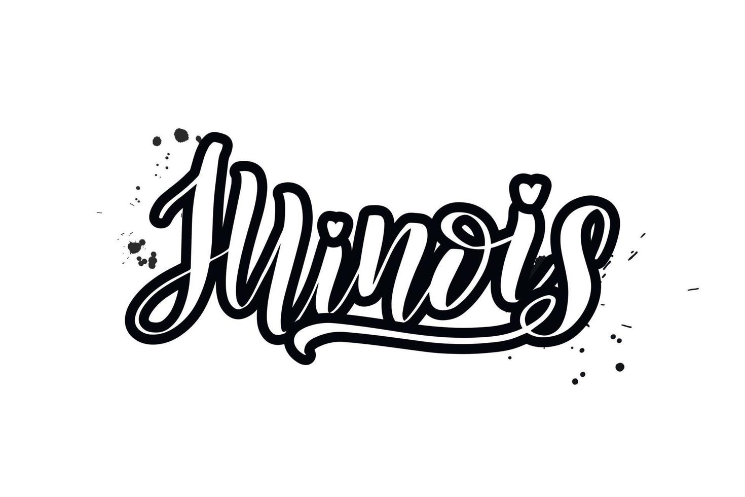 inspirierende handschriftliche pinselschrift illinois. vektorkalligraphieillustration lokalisiert auf weißem hintergrund. typografie für banner, abzeichen, postkarten, t-shirts, drucke, poster. vektor