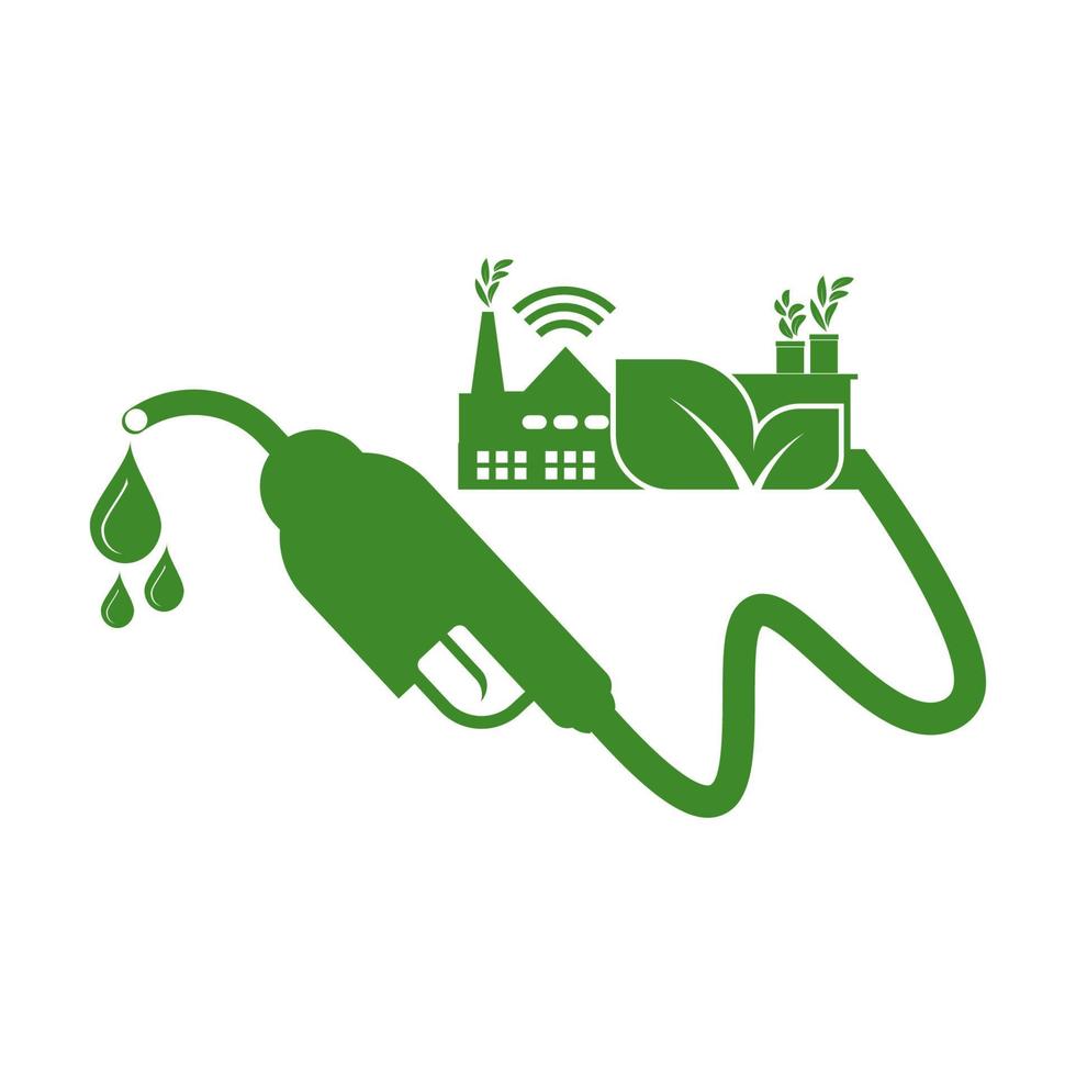 Öko-Kraftstoff, Biodiesel für Ökologie und Umwelt helfen der Welt mit umweltfreundlichen Ideen vektor
