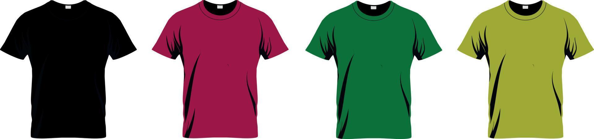 Sporttrikot- und T-Shirt-Vorlage, Grafikdesign für Fußball- oder Activewear-Uniformen, einfaches Ändern von Farben und Schriftzügen in Ihrem Team. Fußballtrikotmodell für den Fußballverein. vektor