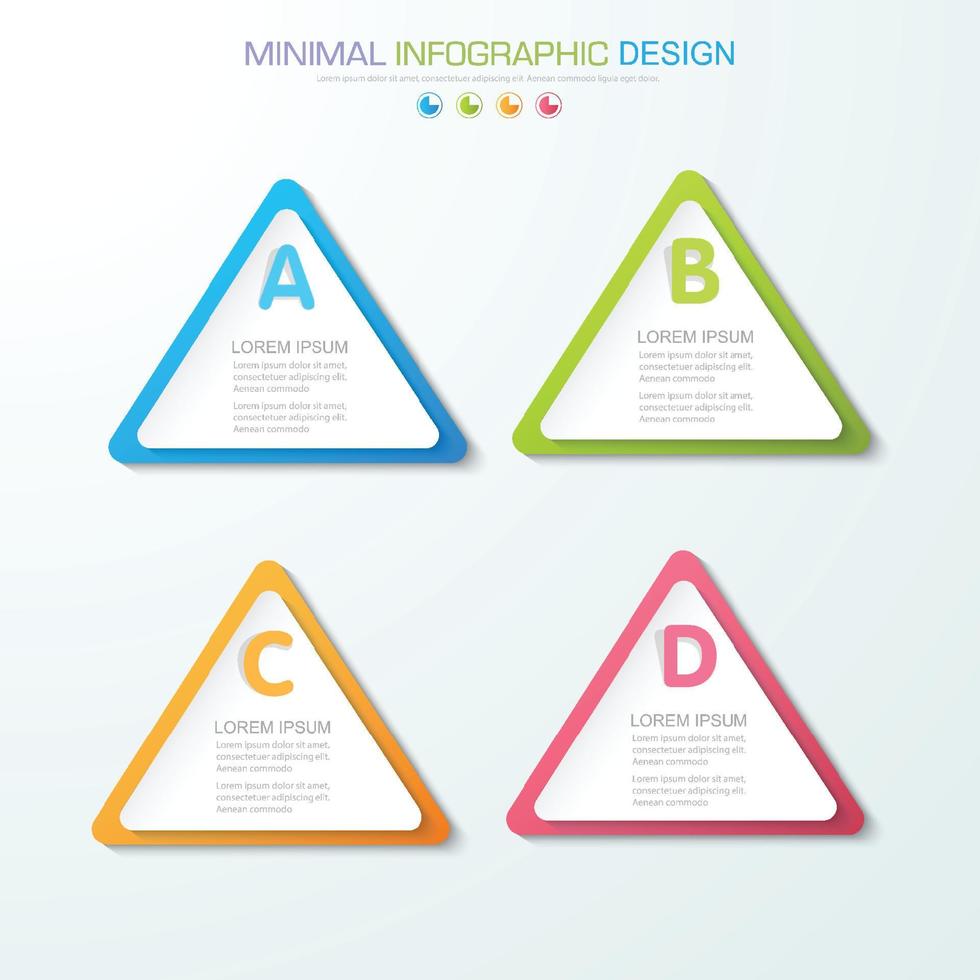 business infographic mall med ikon, vektor design illustration