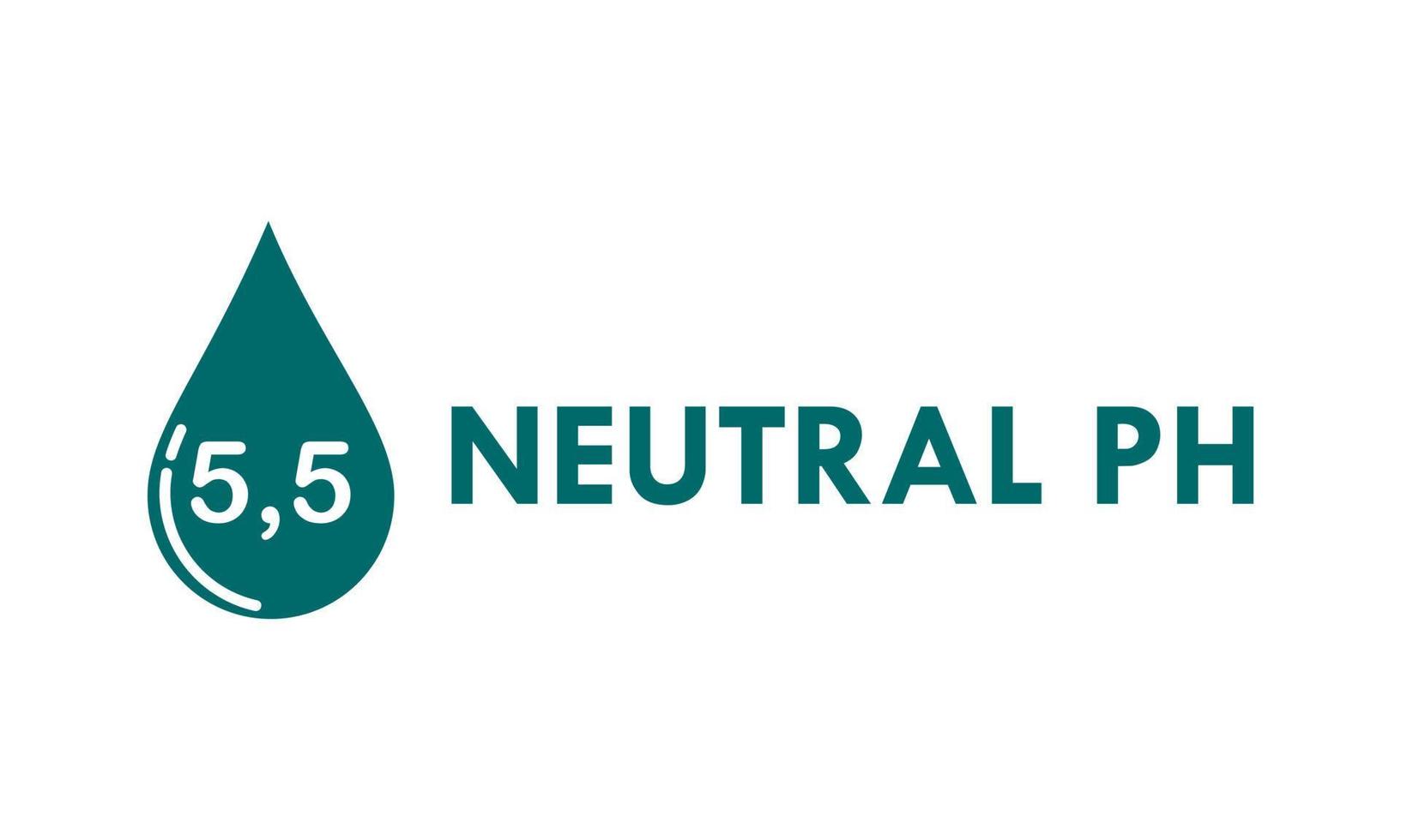 neutral ph logotyp designmall illustration vektor