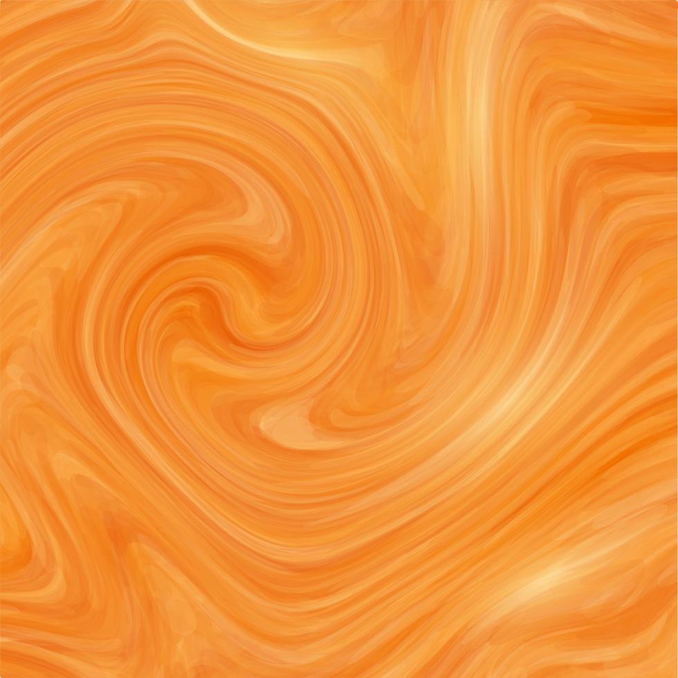 abstrakter orangefarbener strukturierter Farbstrudelhintergrund. vektor