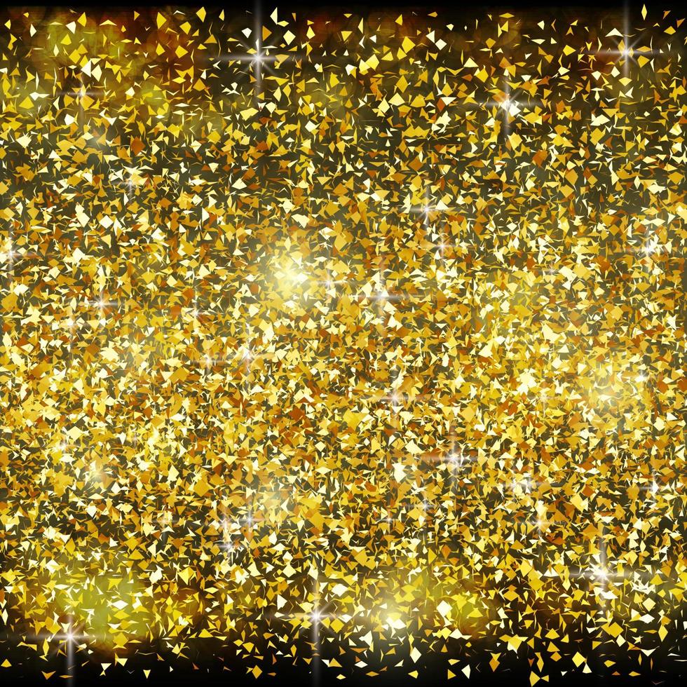 Goldglitter abstrakter Hintergrund. vektor