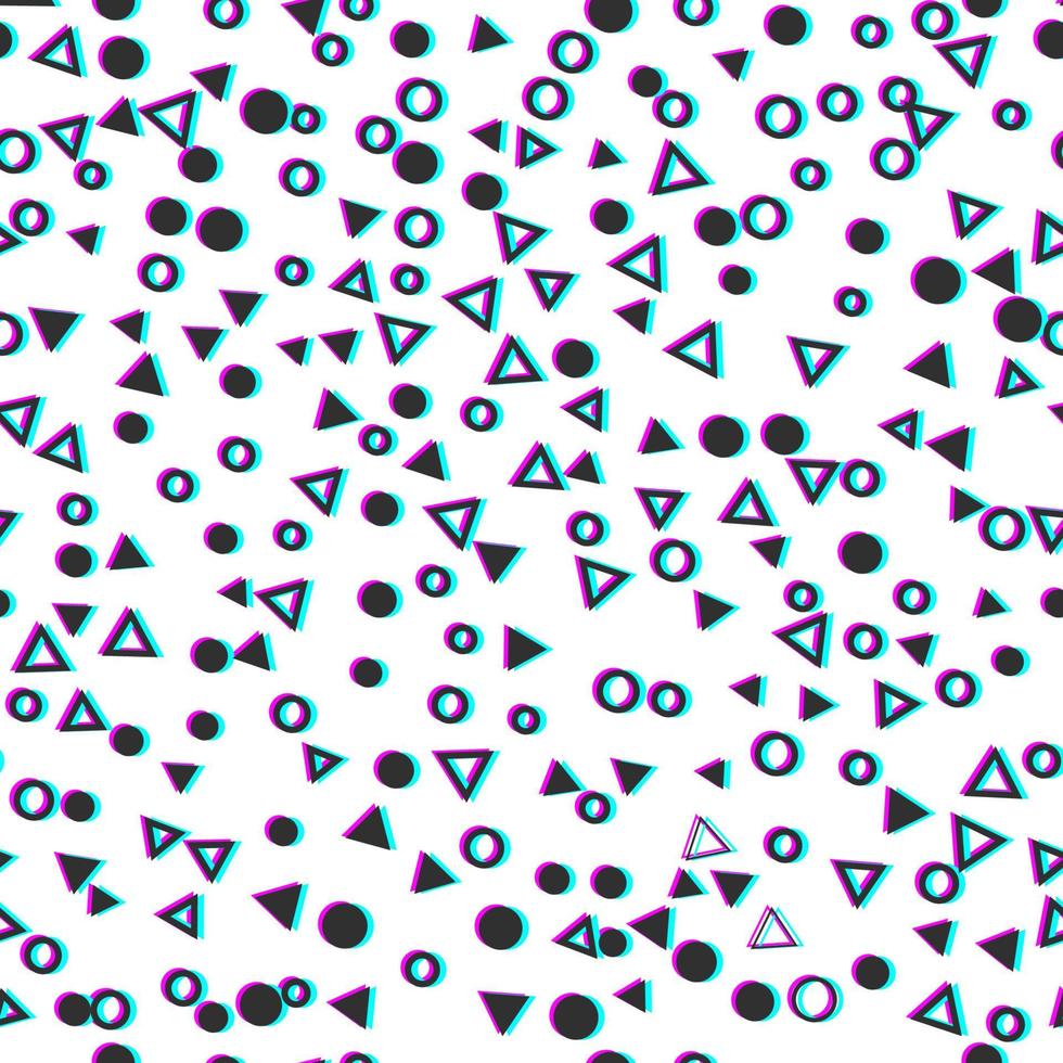 vektor abstrakt sömlösa mönster med glitch effekt.