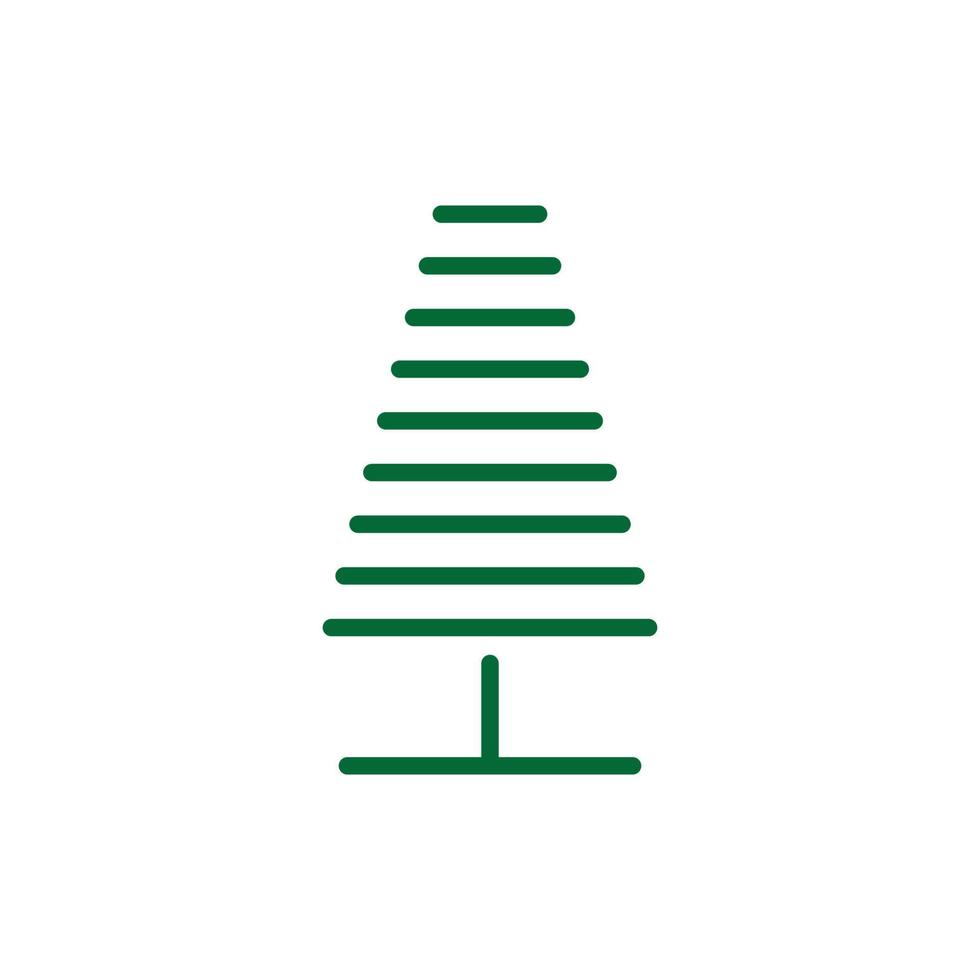 Symbol für Baumvektorlinie. Baum-Symbol-Vektor-Zeichen vektor