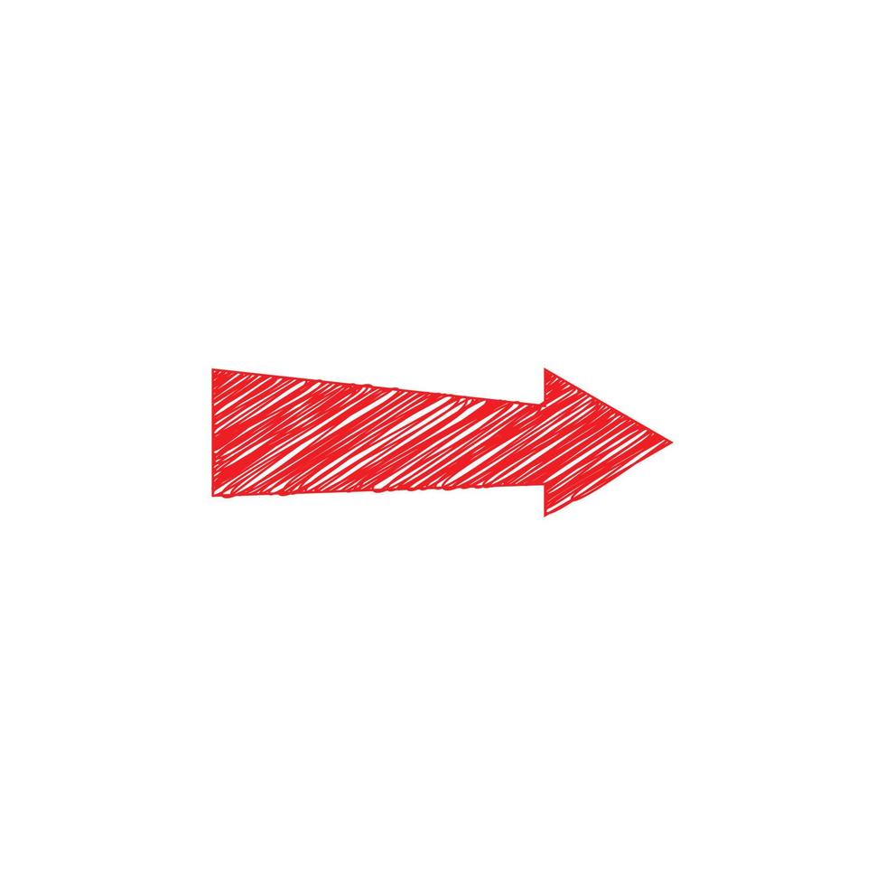 röd vektor pil. röda pilar ikon. röd pil vektor ikon.