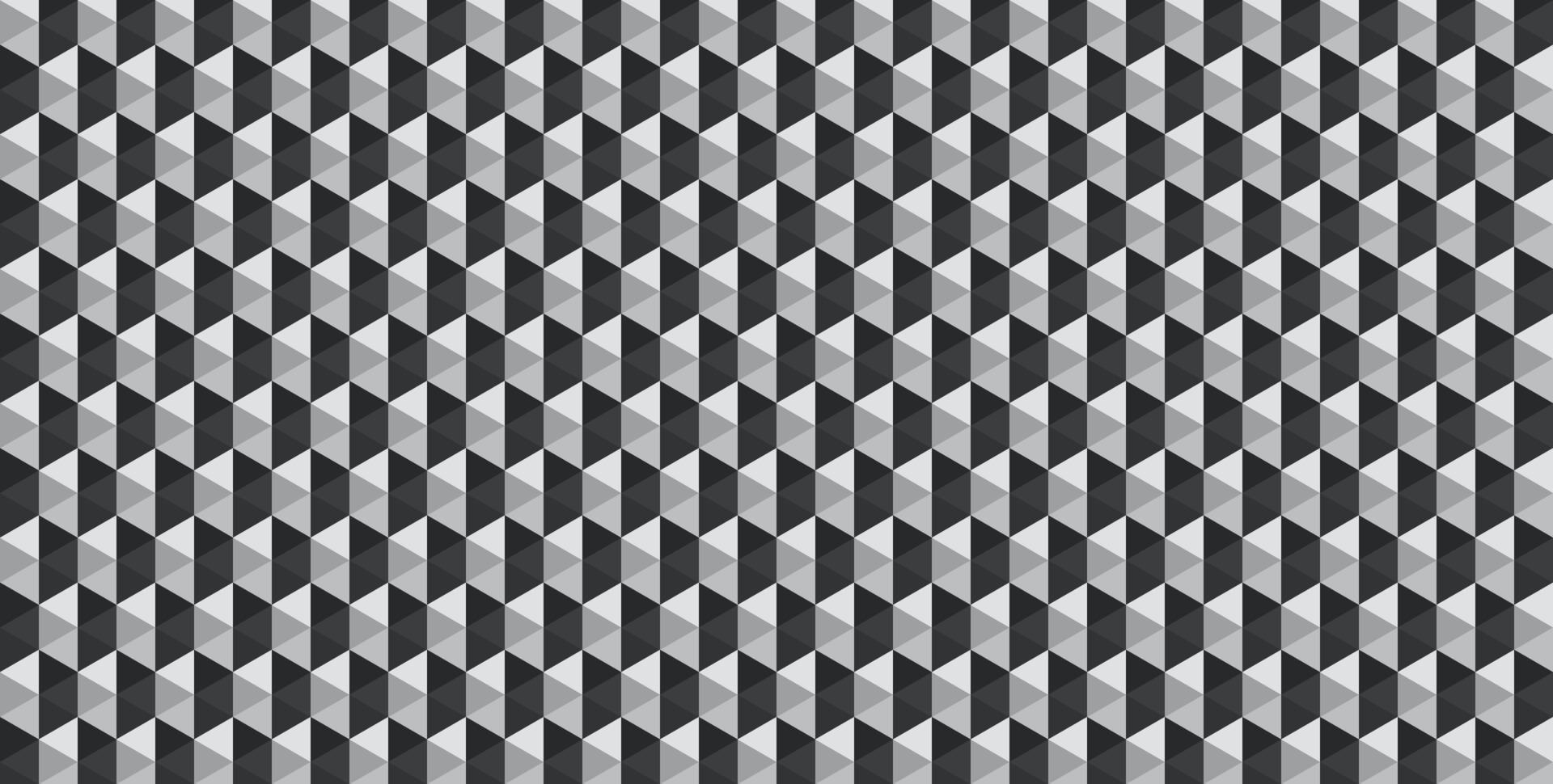 abstrakte geometrische dreieckform mit schwarzem und chrommusterfarbhintergrund. vektor