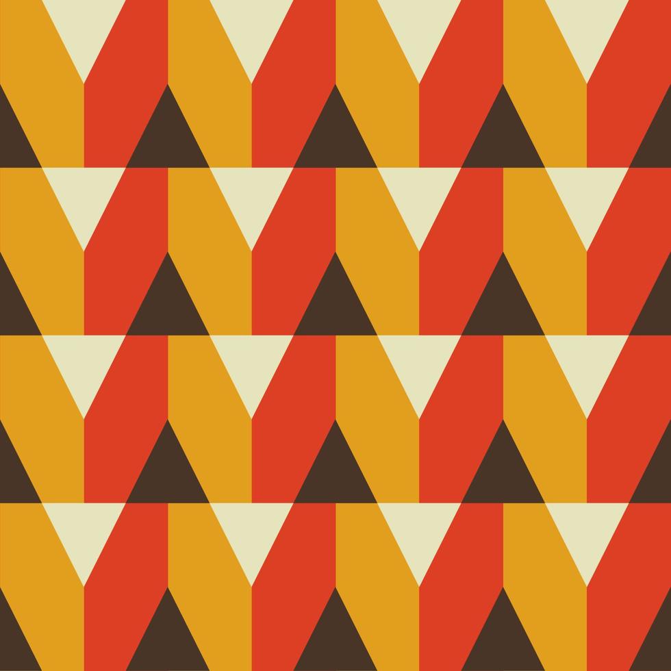 Vintage bunte abstrakte geometrische Form Musterdesign Hintergrund. Verwendung für Stoffe, Innendekorationselemente, Verpackungen. vektor