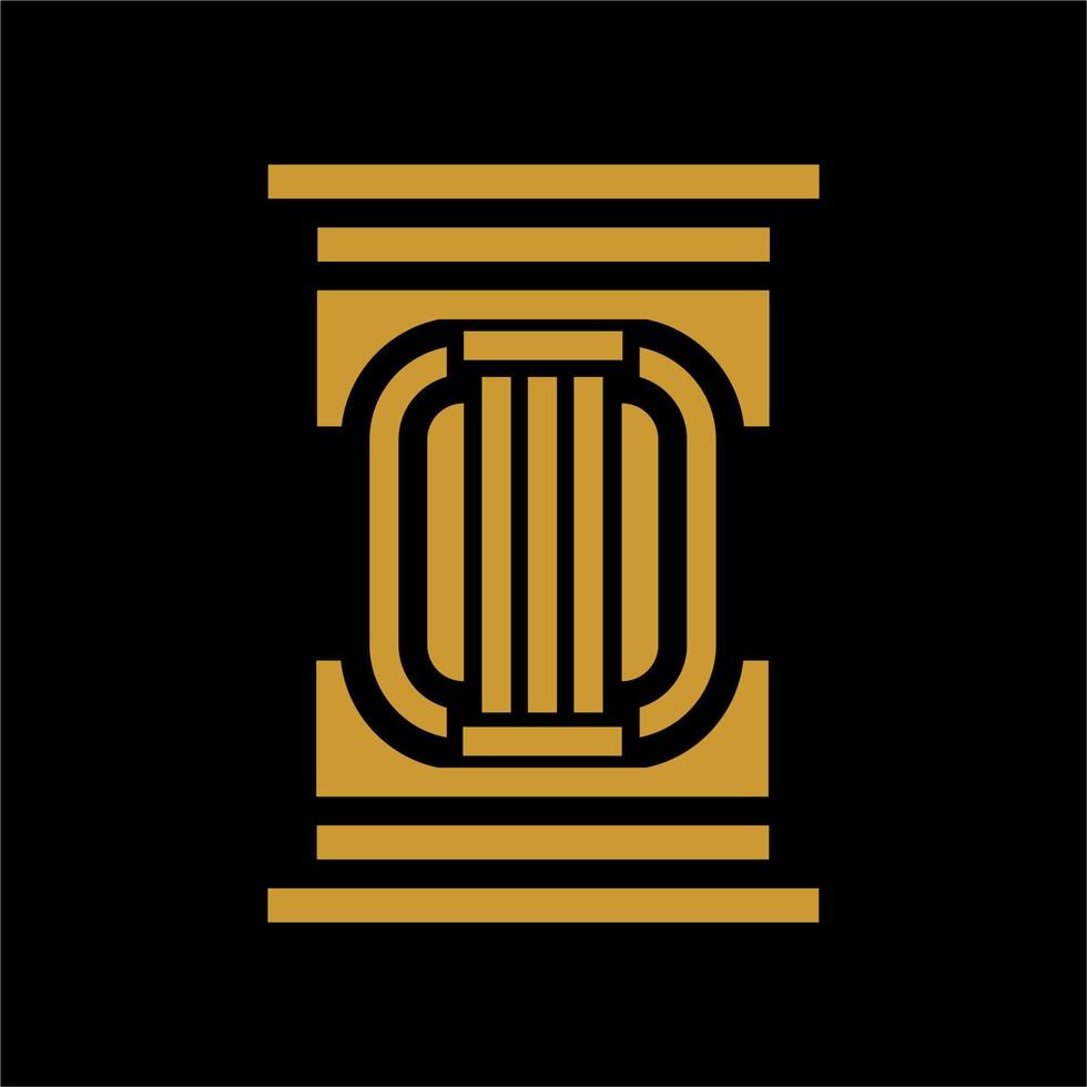lag enkel logotyp enkel logotyp med lyxigt guld vektor
