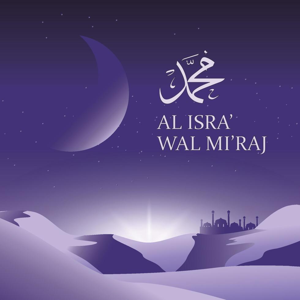 isra miraj i illustration i gratis vektor