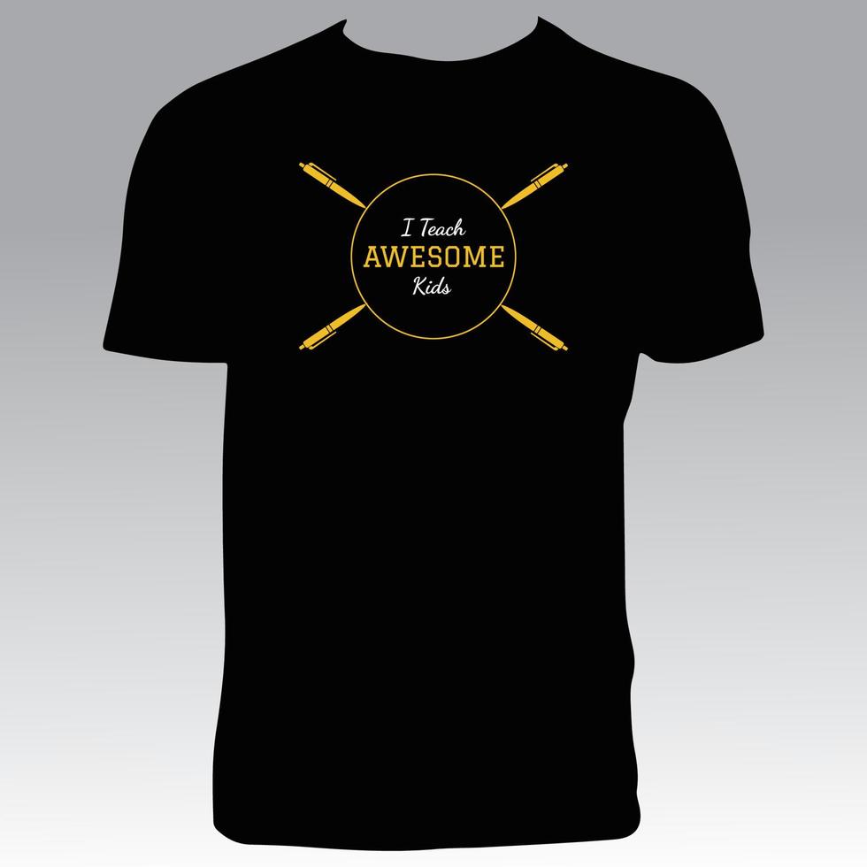 Lehrer-T-Shirt-Design vektor