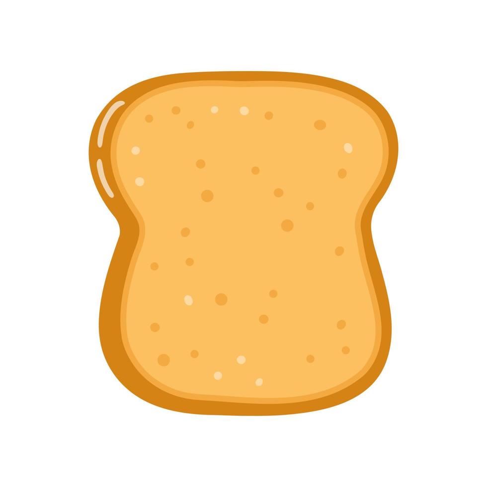 söt rolig skivad toast bröd karaktär. vektor handritad tecknad kawaii karaktär illustration ikon. isolerad på vit bakgrund. skivat toast bröd karaktär koncept