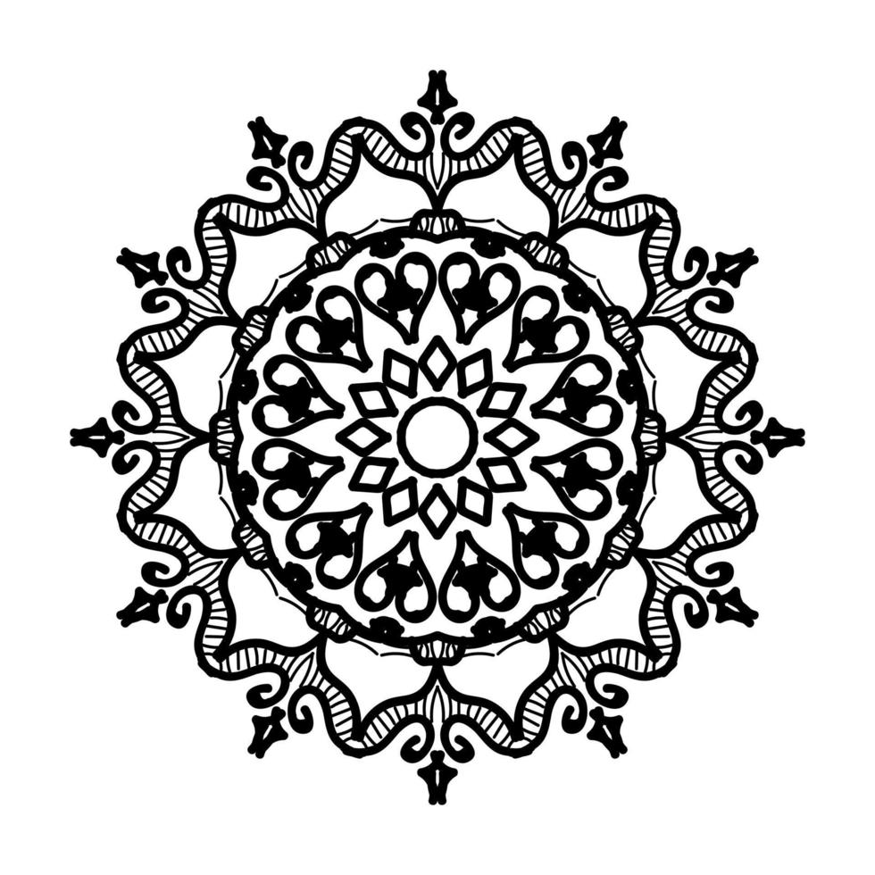 handgezeichnetes Mandala. dekoration in ethnischer orientalischer gekritzelverzierung. vektor