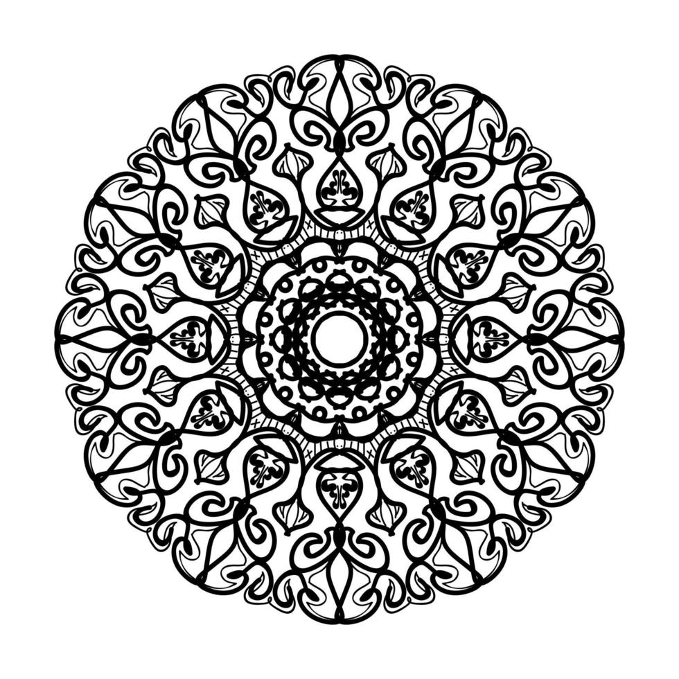 handgezeichnetes Mandala. dekoration in ethnischer orientalischer gekritzelverzierung. vektor