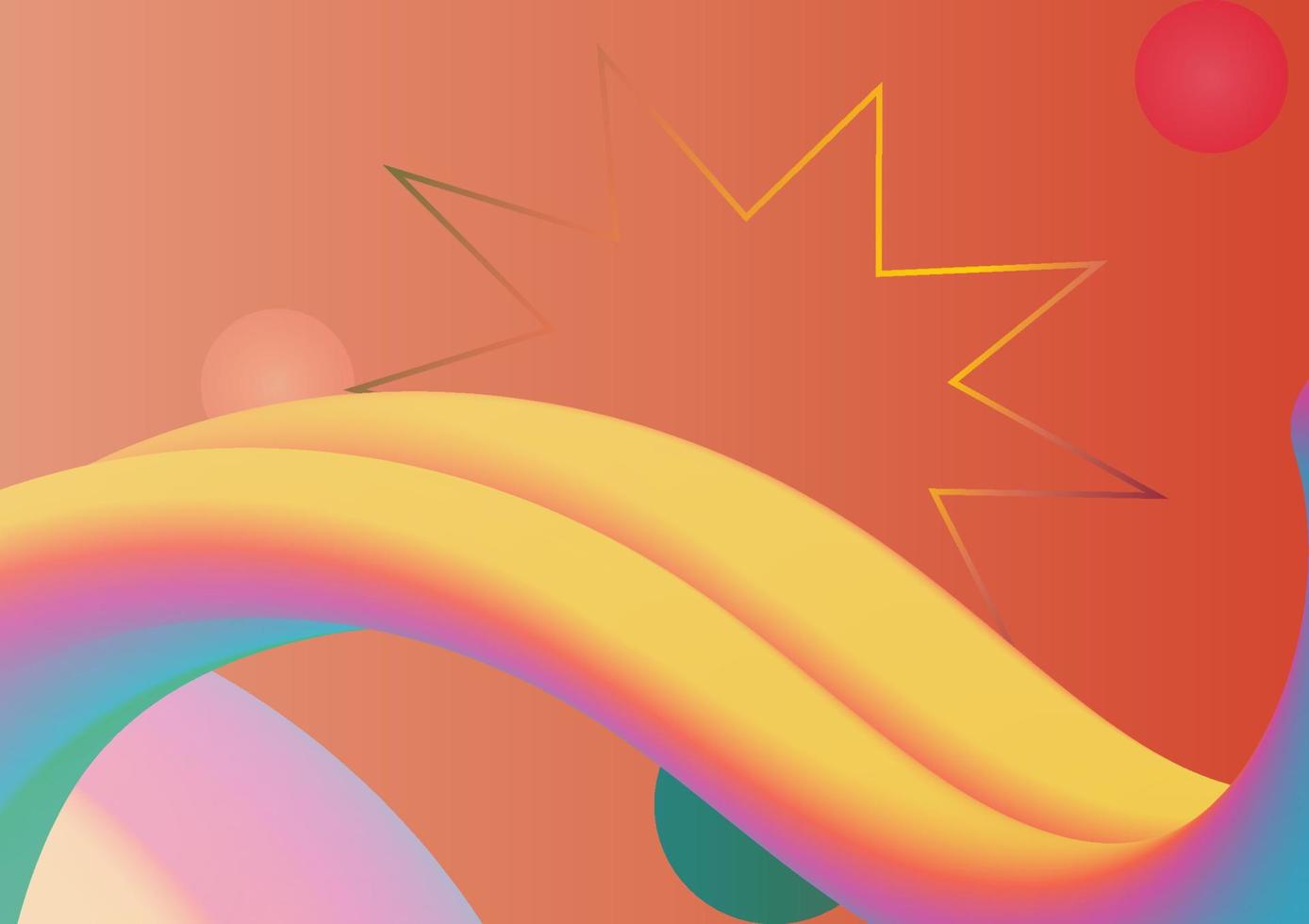 Sommersaison Festival abstrakte Hintergrundfahne mehrfarbige Regenbogengrafikdesign-Tapetenhintergrund-Vektorillustration vektor