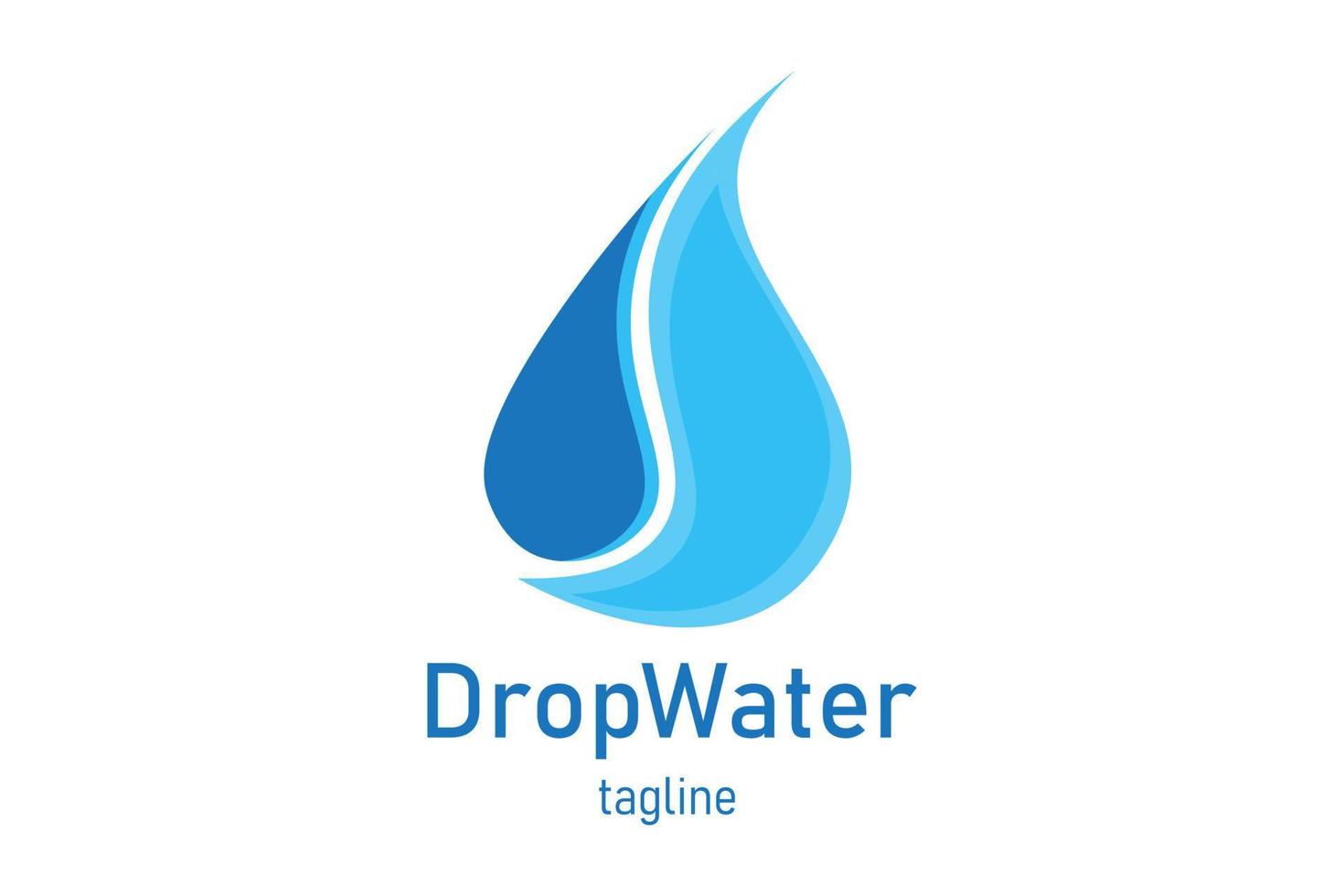 vatten droppe logotyp ikon design vektor