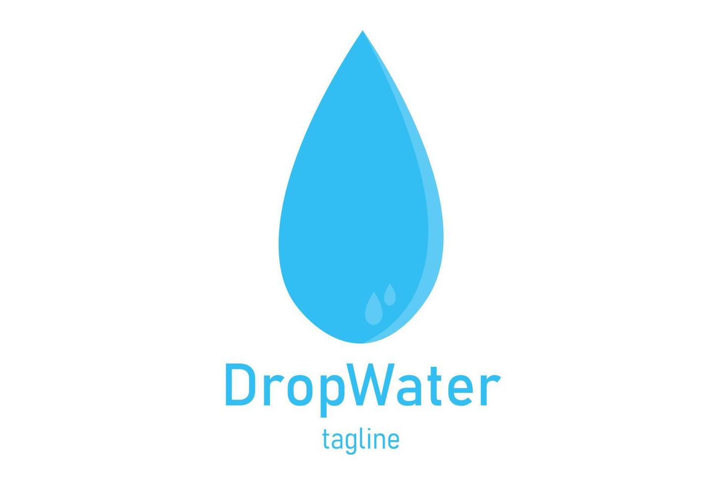 Wassertropfen-Logo-Icon-Design vektor