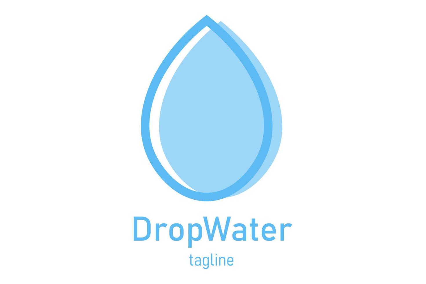 vatten droppe logotyp ikon design vektor