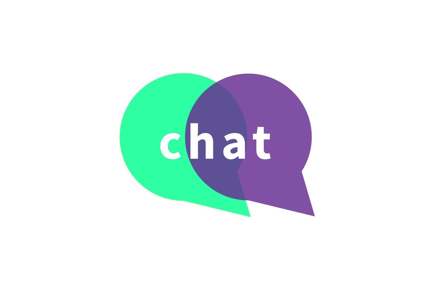 Chat-Blase-Logo-Icon-Design vektor