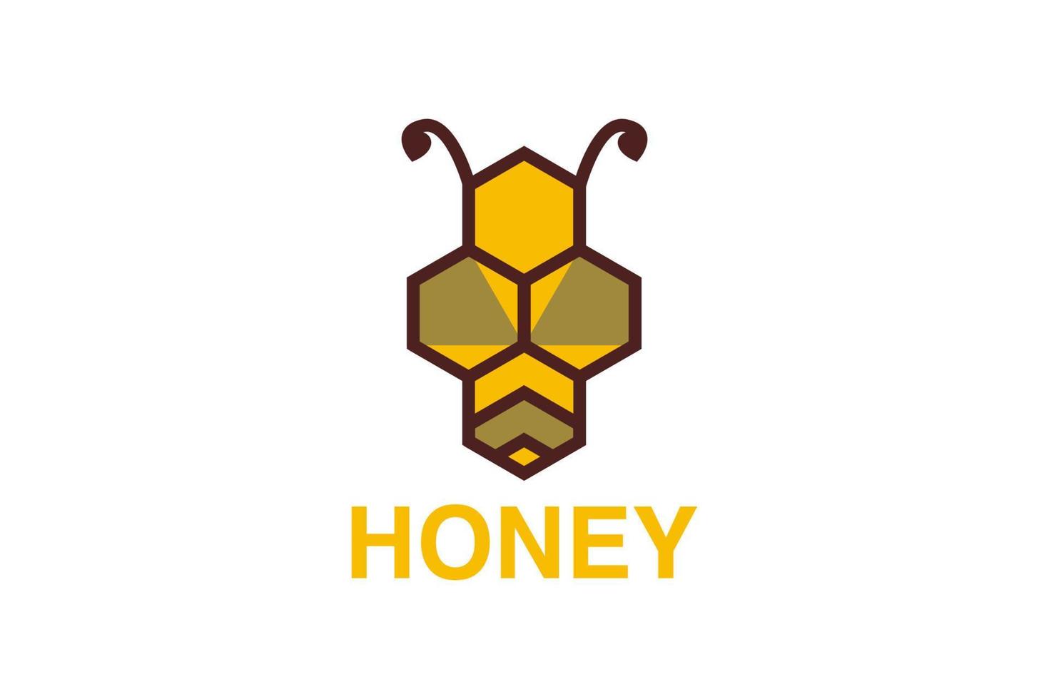 Bienenhonig-Logo-Icon-Design vektor