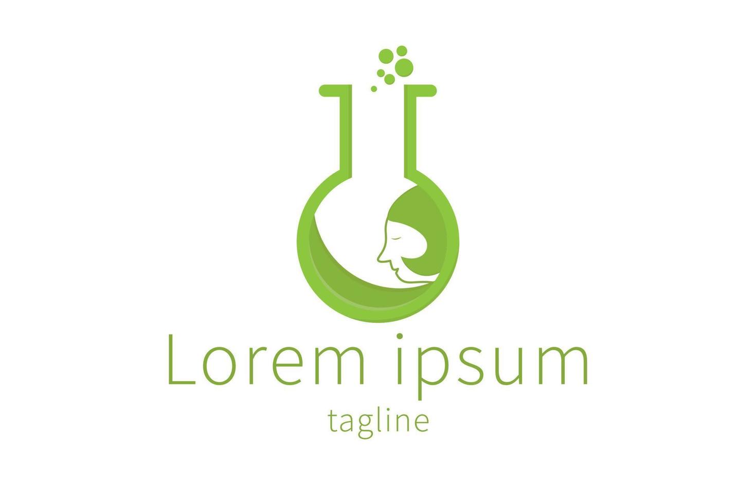 Erlenmeyer-Kolben-Logo-Icon-Design vektor