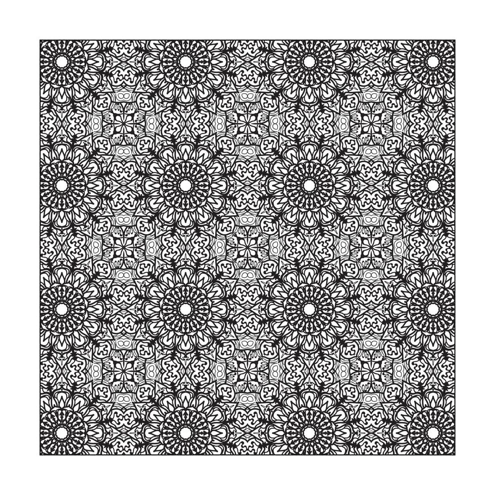 nahtlose Muster Blumenverzierung vektor