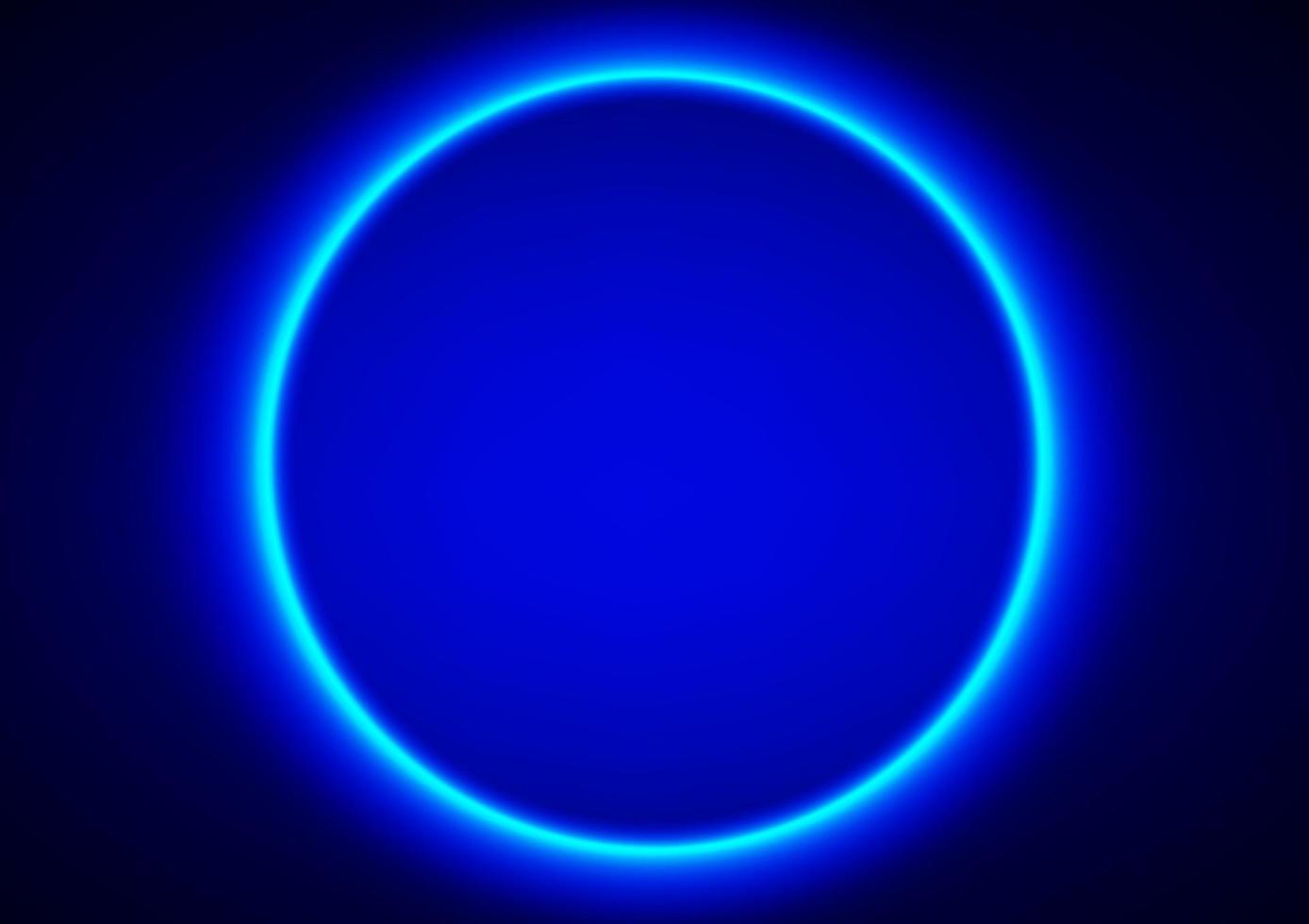 abstrakt effekt design cirkel blå färg ton neon stil för bakgrundsmönster vektor