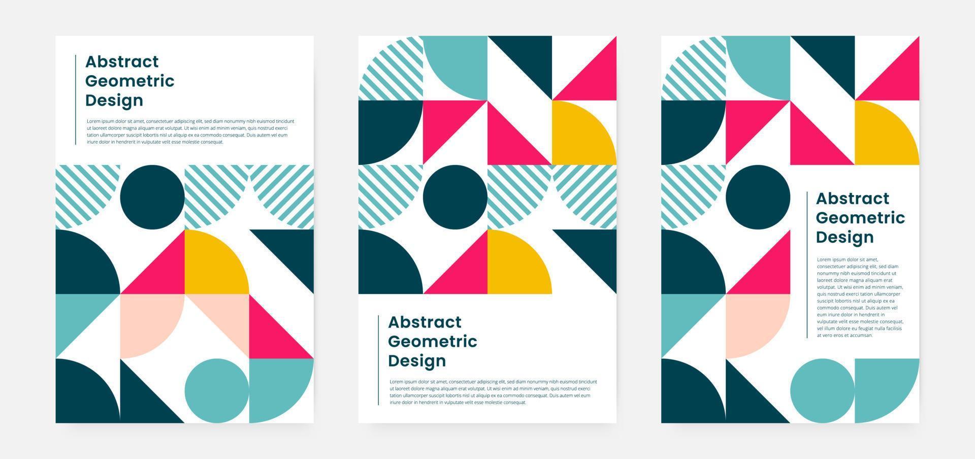 geometrisches minimalistisches Kunstwerk mit Form und Figur. abstrakter Musterdesignstil für Cover, Webbanner, Zielseite, Geschäftspräsentation, Branding, Verpackung, Tapete vektor