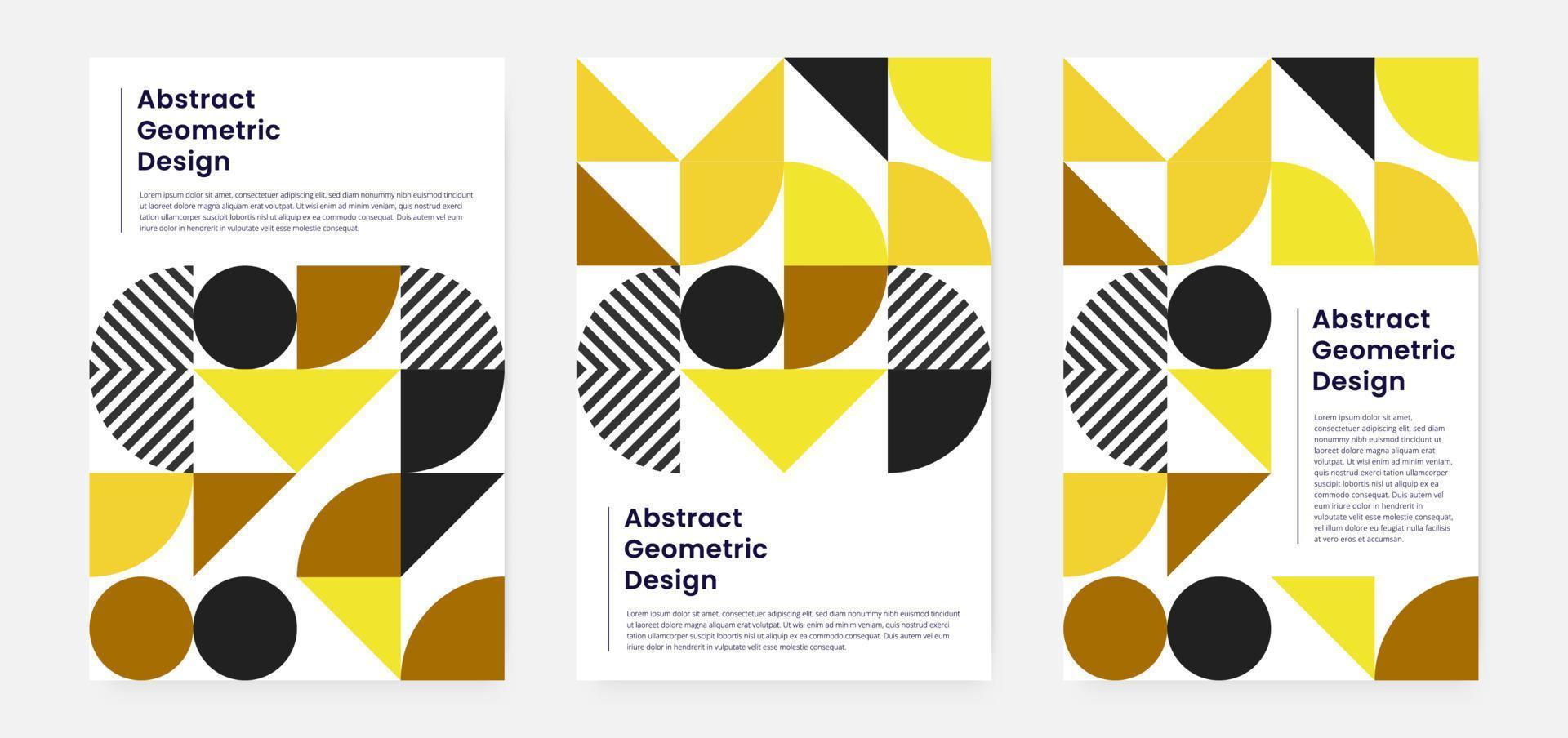 geometriskt minimalistiskt konstverksomslag med form och figur. abstrakt mönsterdesignstil för omslag, webbbanner, målsida, affärspresentation, varumärke, förpackning, tapeter vektor