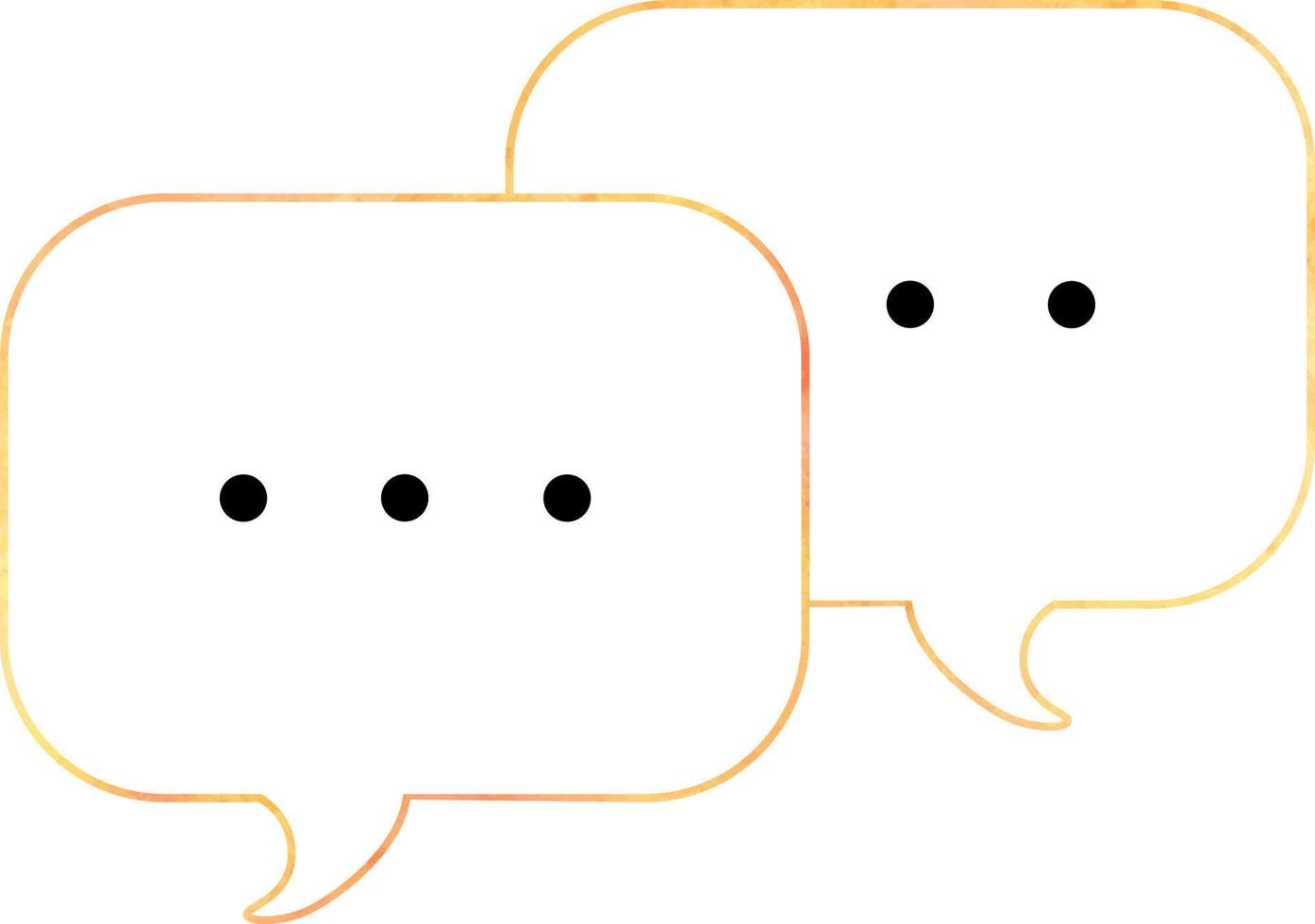 akvarell pratbubblor dialog ikon dialog bubbla vektor chatt