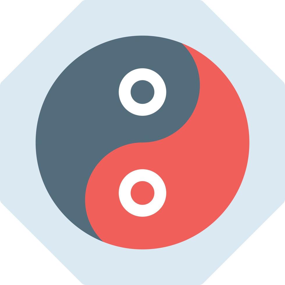 yin yang vektorillustration på en bakgrund. premium kvalitetssymboler. vektorikoner för koncept och grafisk design. vektor
