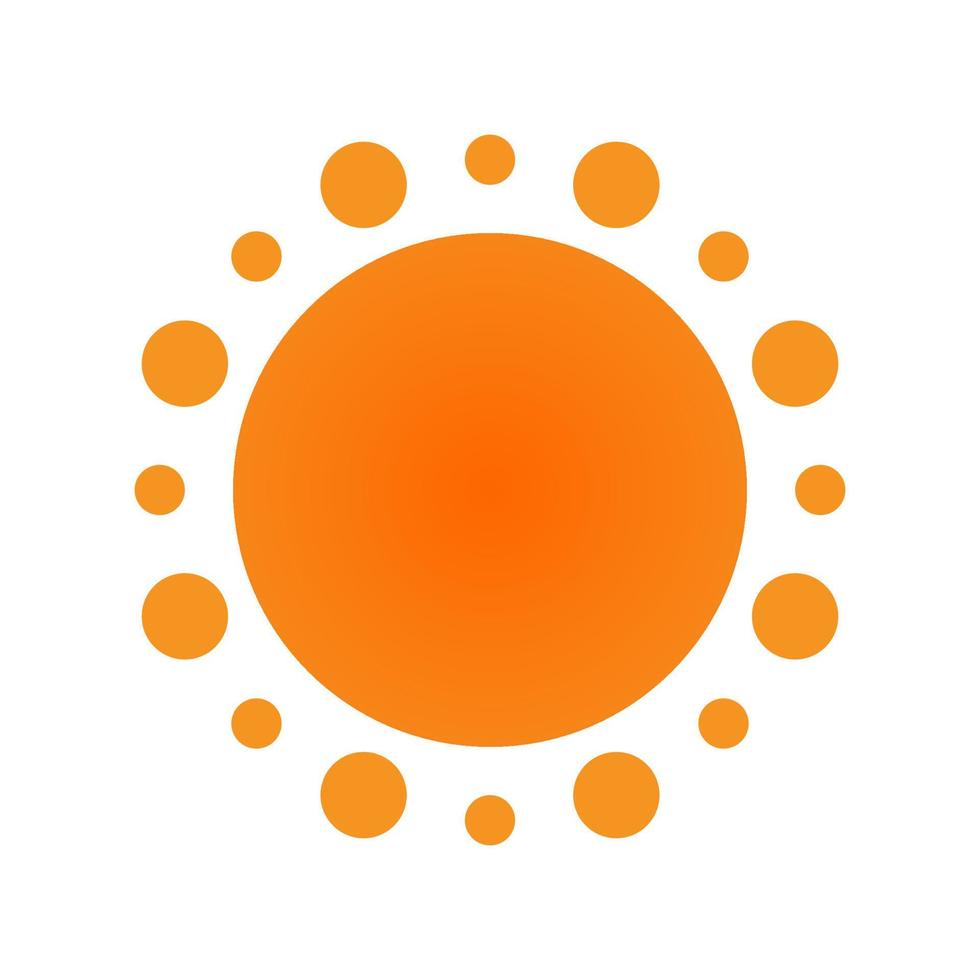 solen ikon. solen ikon formgivningsmall. solen samling logotyp ikon vektor. trendig stil. samling sol. sommar väder ikon på en vit bakgrund vektorgrafik. vektor