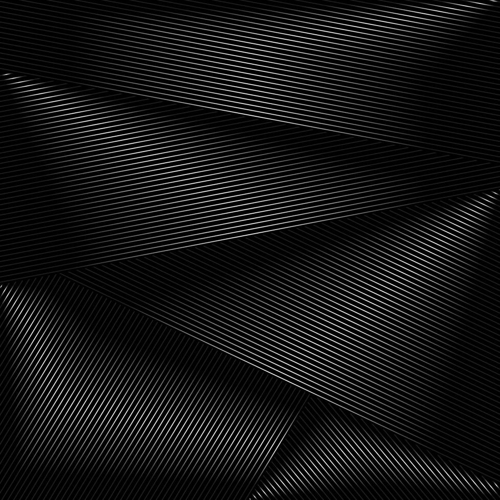 abstrakt svart bakgrund med diagonala randiga linjer. randig textur - vektorillustration vektor