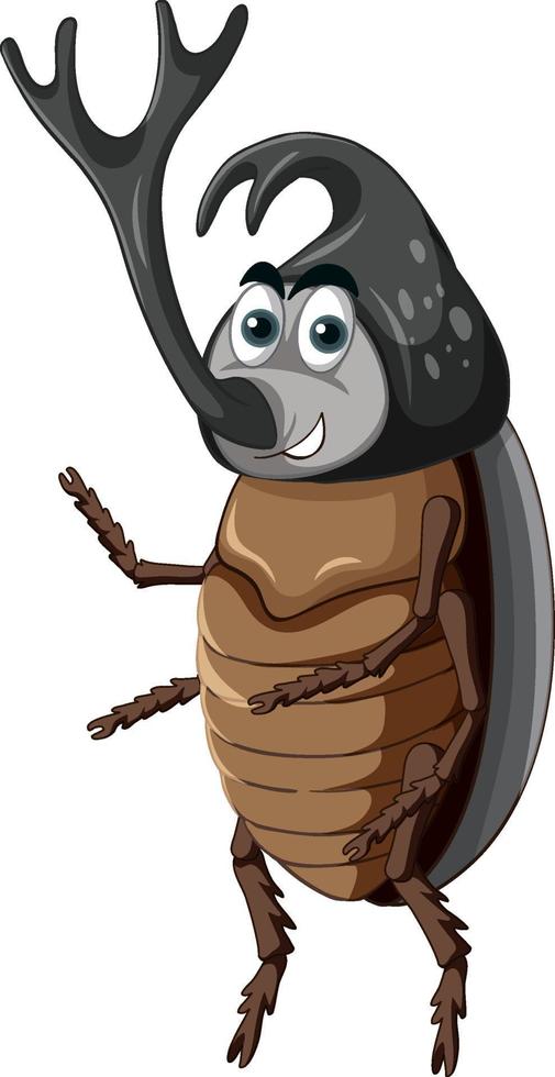 eine Käfer-Zeichentrickfigur vektor