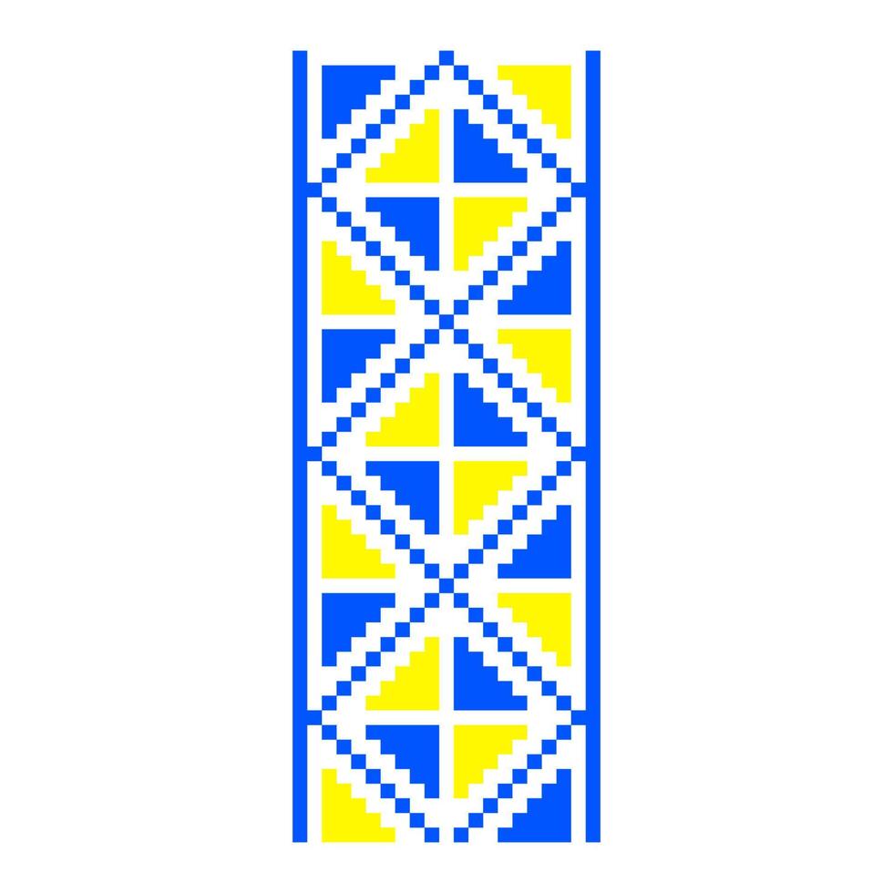 pixeliserade mönster vyshyvanka traditionella etniska ukrainska sömlösa mönster slaviska prydnad vektor